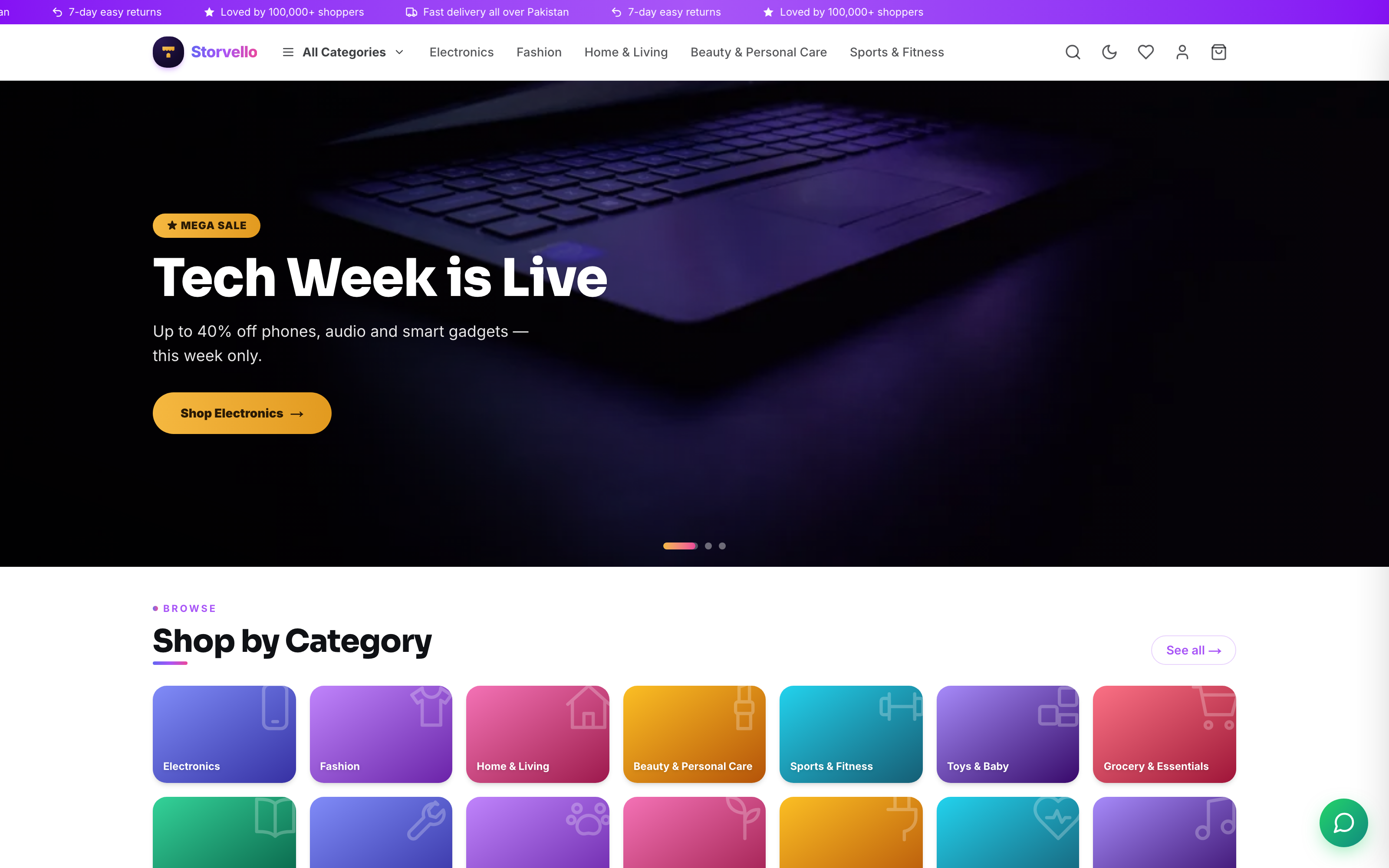 Your storefront — the beautiful shop your customers browse