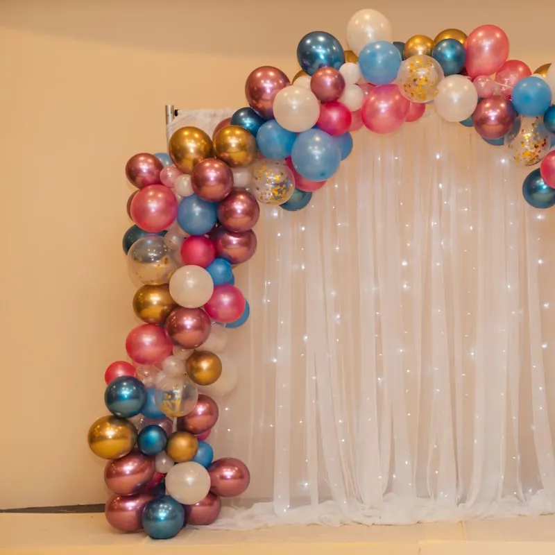 Confetti Cloud Clear Balloons