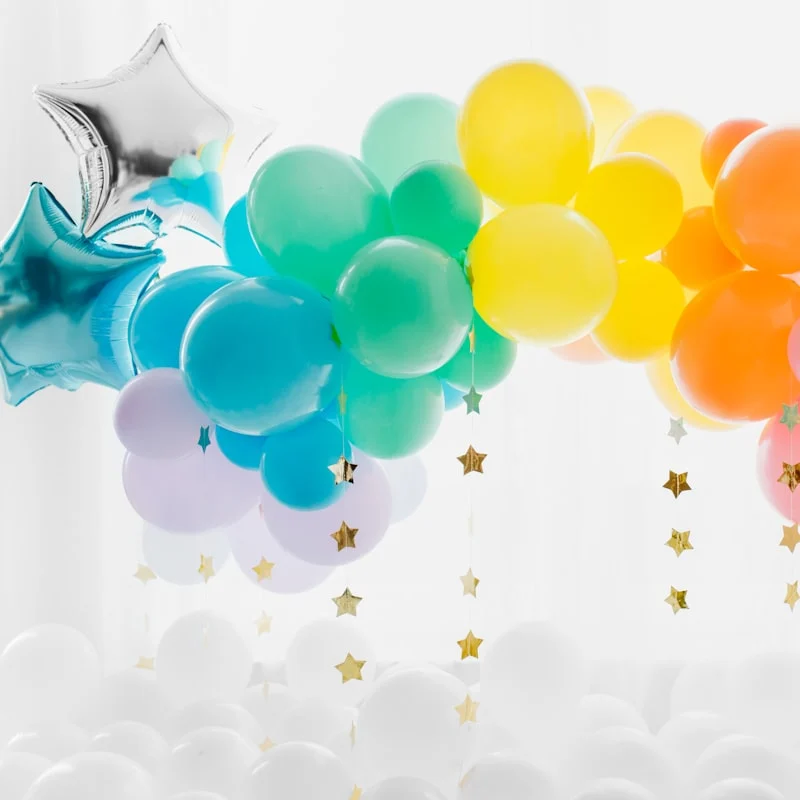 Confetti Cloud Clear Balloons